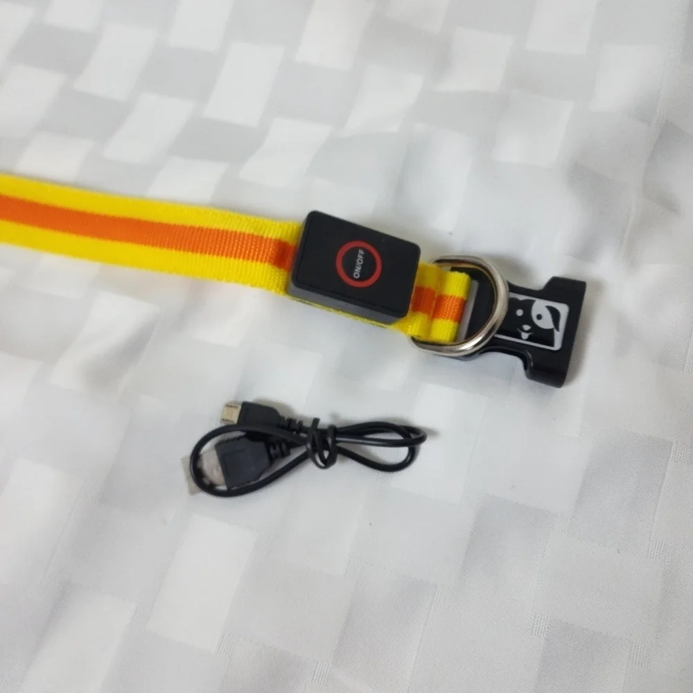 LED Light Up Dog Collar NWT Size L